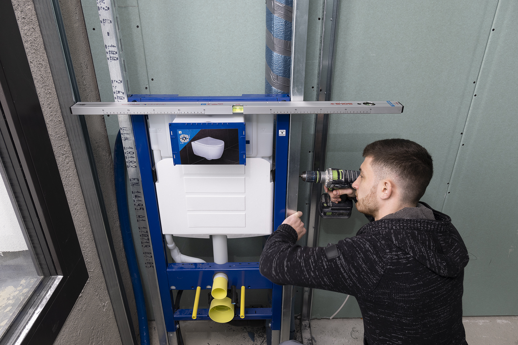 Nivel de burbuja magnético para instaladores MRMI