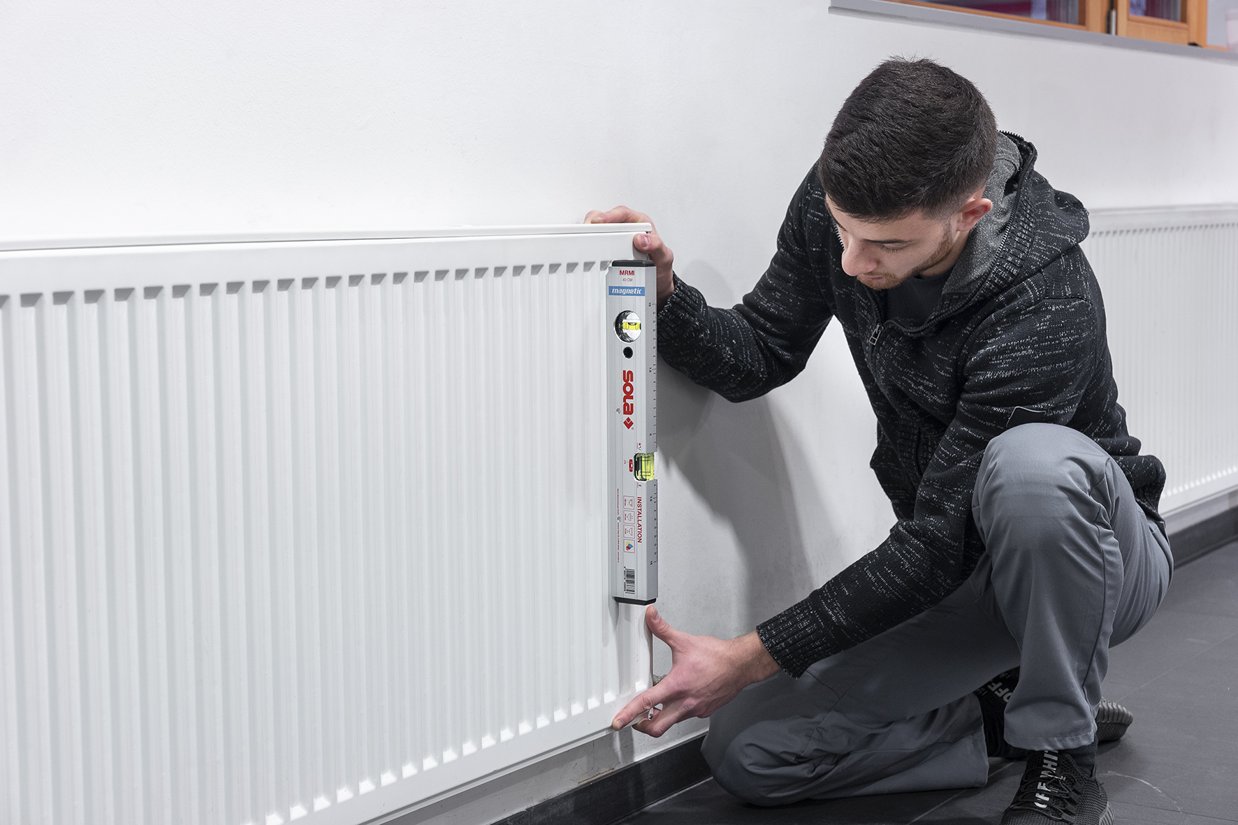 Nivel de burbuja magnético para instaladores MRMI