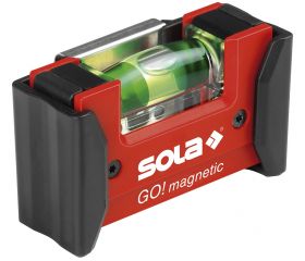 Compact spirit level GO! MAGNETIC CLIP