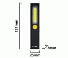 Linterna LED recargable de 3W extrafina de aluminio STEALTH