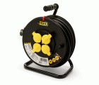 Enrollacables profesional 4 tomas Schuko estándar, cable H07RN-F 3G1,5mm2