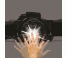 Linterna frontal profesional LED recargable 10 W, 900 lm zoom KAIZER