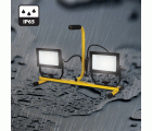Focos LED sobre trípode y cable de 3 m PADLIGHT (2 x 100W, 11.000 lm)