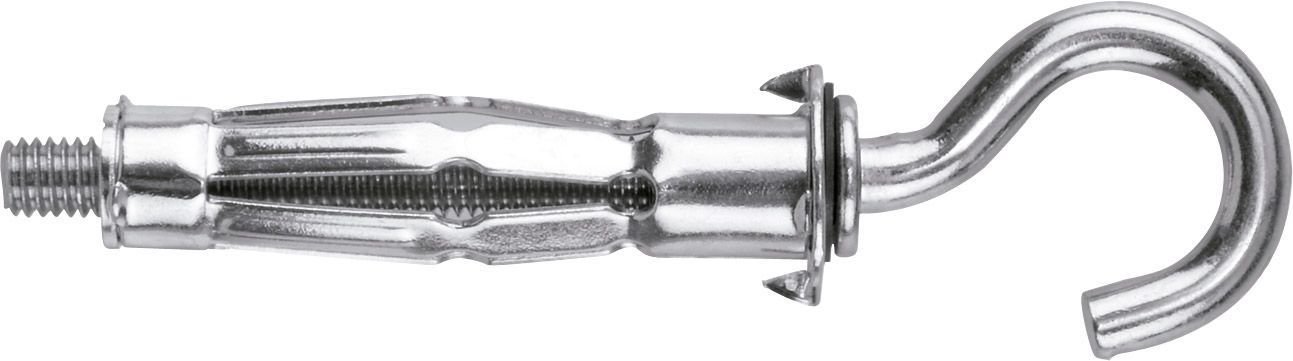 Blíster de 2 tacos metálicos Acrobat M6x52 mm + gancho