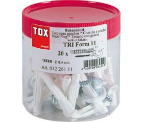 Tarro de 20 tacos Trika (8x51) + 20 ganchos Will-S (5,0x86)