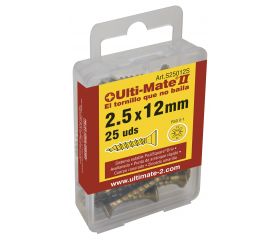 Caja DIY de 8 tornillos bicromatados para madera (4,5x45 mm)