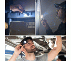 Mini linterna LED recargable con zoom + linterna COB THOR MAX