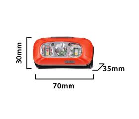 Linterna frontal LED recargable 230 lm con sensor manos libres VULCAN