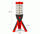 Luz de trabajo recargable PAUL 800 lúmenes en mini trípode