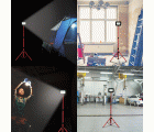 Foco de trabajo LED SMD IP65 50W negro 4000K con trípode y cable de 3m WAINGRO + TRÍPODE