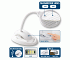 Lámpara LED con lente recargable 3X / 8X