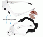 Gafas LED con lupa y 5 dioptrías intercambiables