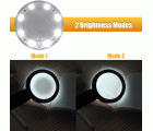 Lámpara de mano o de mesa de 8 LED con lente 5X / 11X