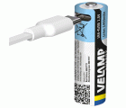 Pack de 4 pilas AA litio recargables USB-C 1400 mAh