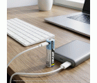 Pack de 4 pilas AA litio recargables USB-C 1400 mAh