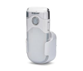 Presence detection light + emergency light + LED flashlight with horizontal European plug NIGHT GUARD 2