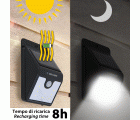 Aplique solar de pared de 200 lúmenes con detector de movimiento DORY