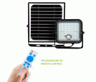 Foco LED con detector de presencia y panel solar remoto CUBE 1.500 lm