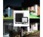 Foco LED con detector de presencia y panel solar remoto CUBE 1.500 lm