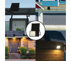 Foco LED con detector de presencia y panel solar remoto CUBE 9.600 lm