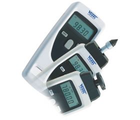 Tacómetro manual electrónico digital (Medidor RPM), Rango 1/min 1-99.999, Distancia de medición máx. 600 mm (ópticamente)