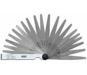 Juego galgas espesores templado 0.05 – 2.00 mm (21 láminas)