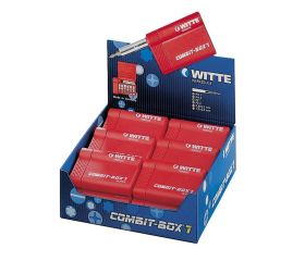 Caja de puntas de atornillar COMBIT-BOX 7 granel (Tipo Bitflex TiN negro)