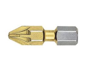 Punta Pozidriv BITFLEX TIN guía 1/4" corta (PZ3x25)