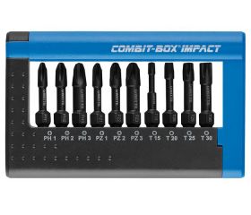 Juego de 10 puntas de impacto COMBIT-BOX en blíster individual