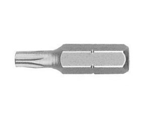 Punta Torx STANDARD guía 1/4" corta (T25x25)