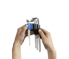 Juego de 9 llaves Allen largas con bola de colores