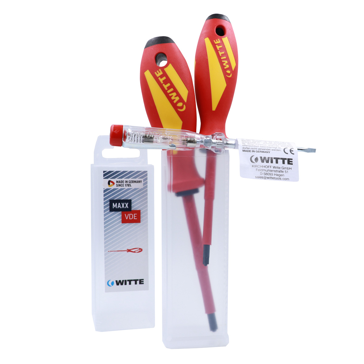 Juego de 3 destornilladores MAXX VDE (Modul PZ + Verificador)