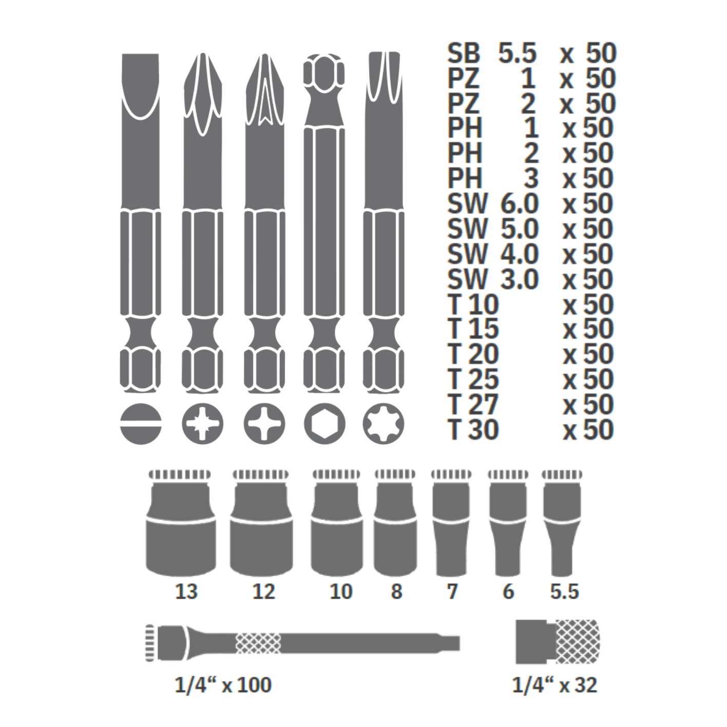 Juego de carraca 1/4