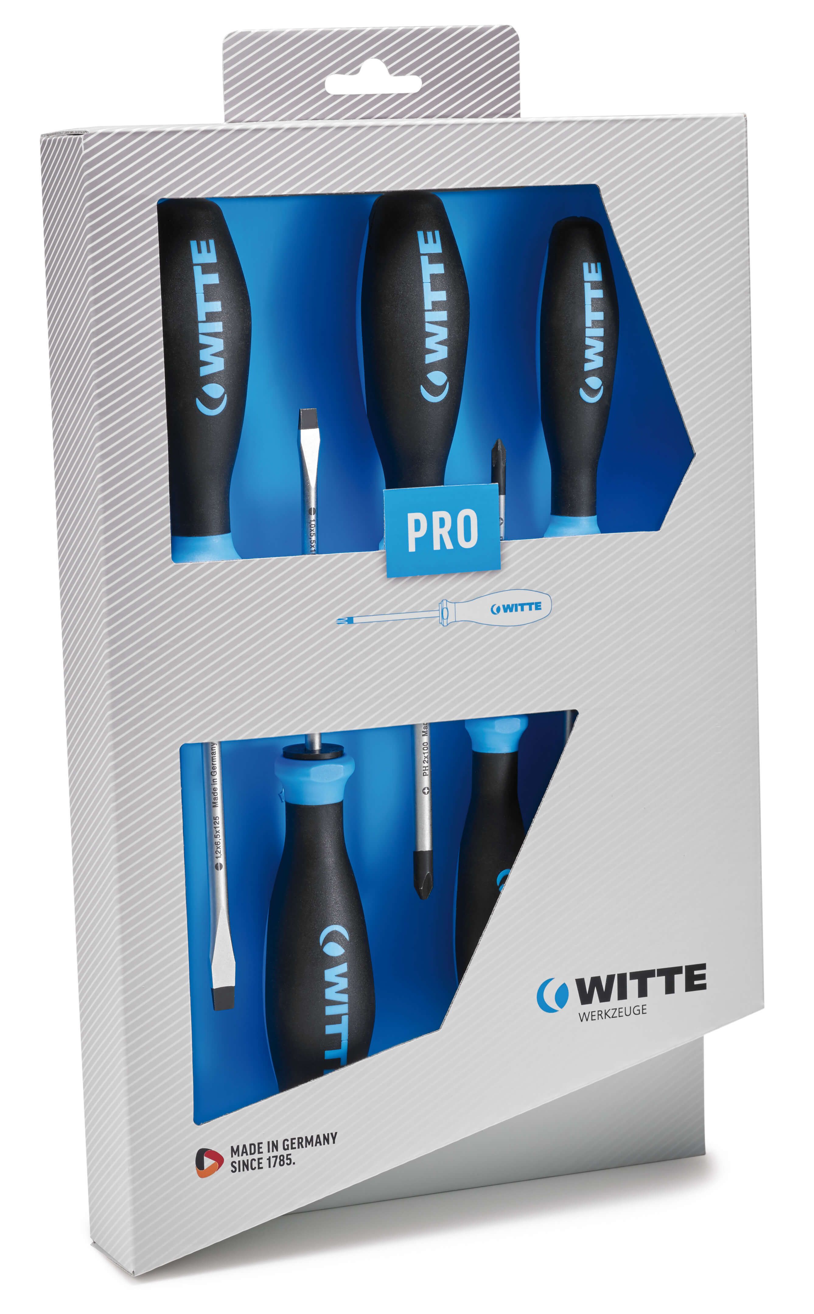 Juego de 5 destornilladores PRO Puntas planas y PH