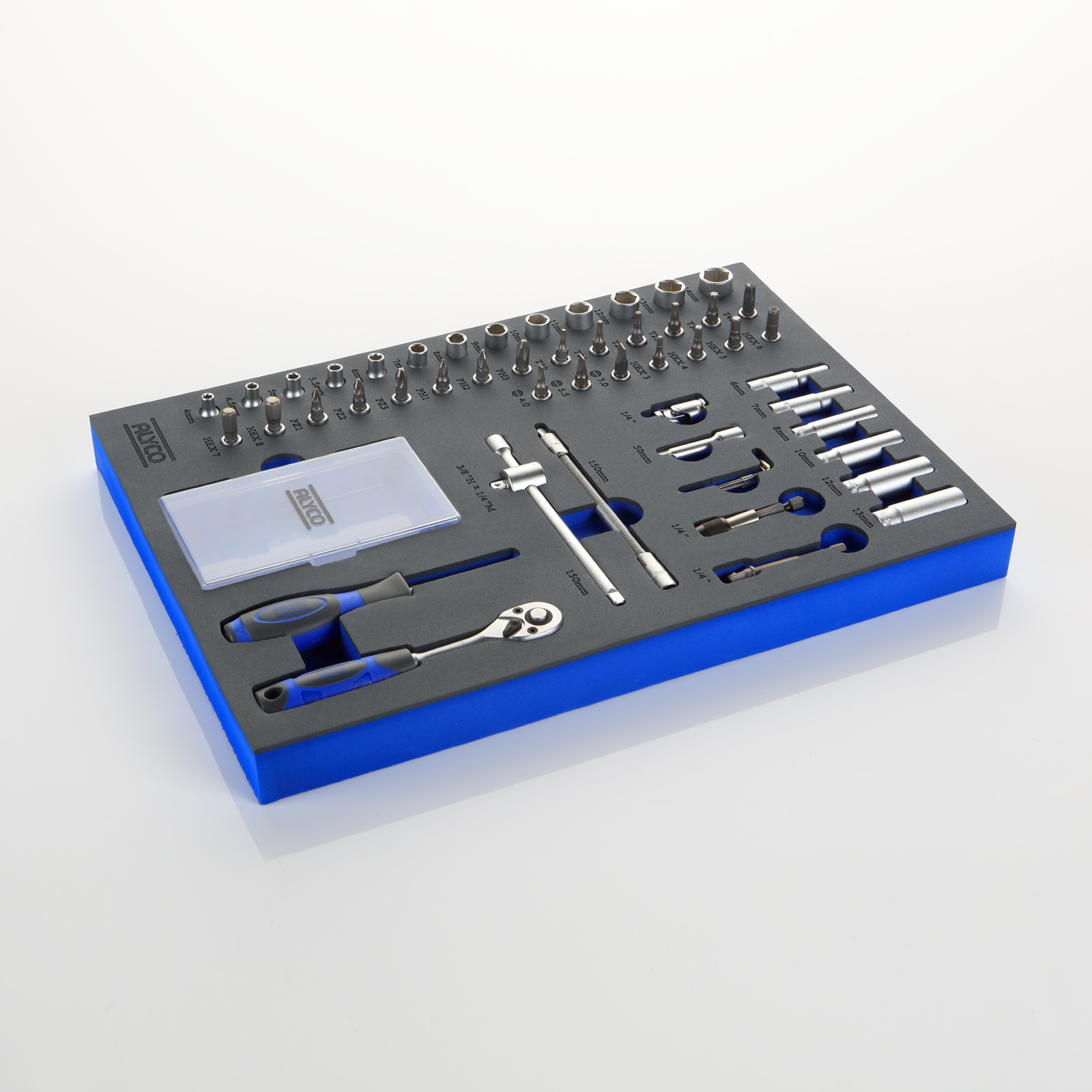 Bandeja De Espuma Con Juego De Llaves De Vaso De 