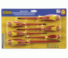 Juego De 6 Destornilladores Aislados Para Electricista Con Mango Bimaterial ALYCO  