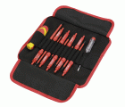Juego De Destornilladores Aislados Con Varilla Intercambiable En Estuche De Nylon ALYCO 