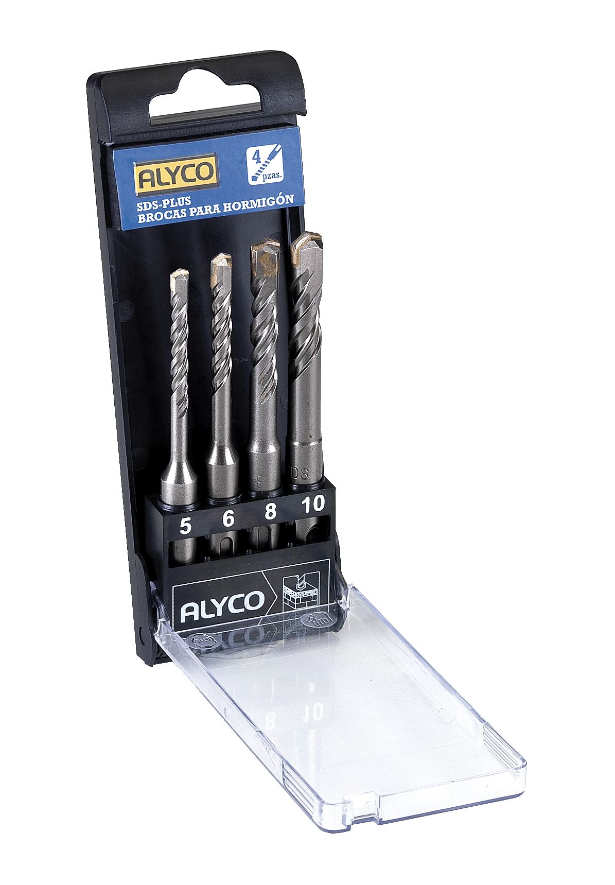 Juego de 4 brocas para hormigón con sistema de amarre SDS-Plus Alyco, Productos