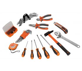 Caja Metálica Con Bandeja Interior Y 59 Herramientas ALYCO ORANGE