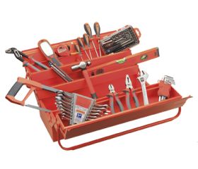 Caja Metálica De 5 Bandejas Con Herramientas ALYCO ORANGE