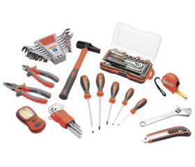 Caja Metálica De 3 Bandejas Con Herramientas ALYCO ORANGE