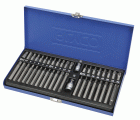 Juego de 40 puntas de 3/8” y dos adaptadores en caja metálica Alyco