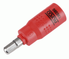 Llave De Vaso Aislada Con Punta Hexagonal VDE De 1/4