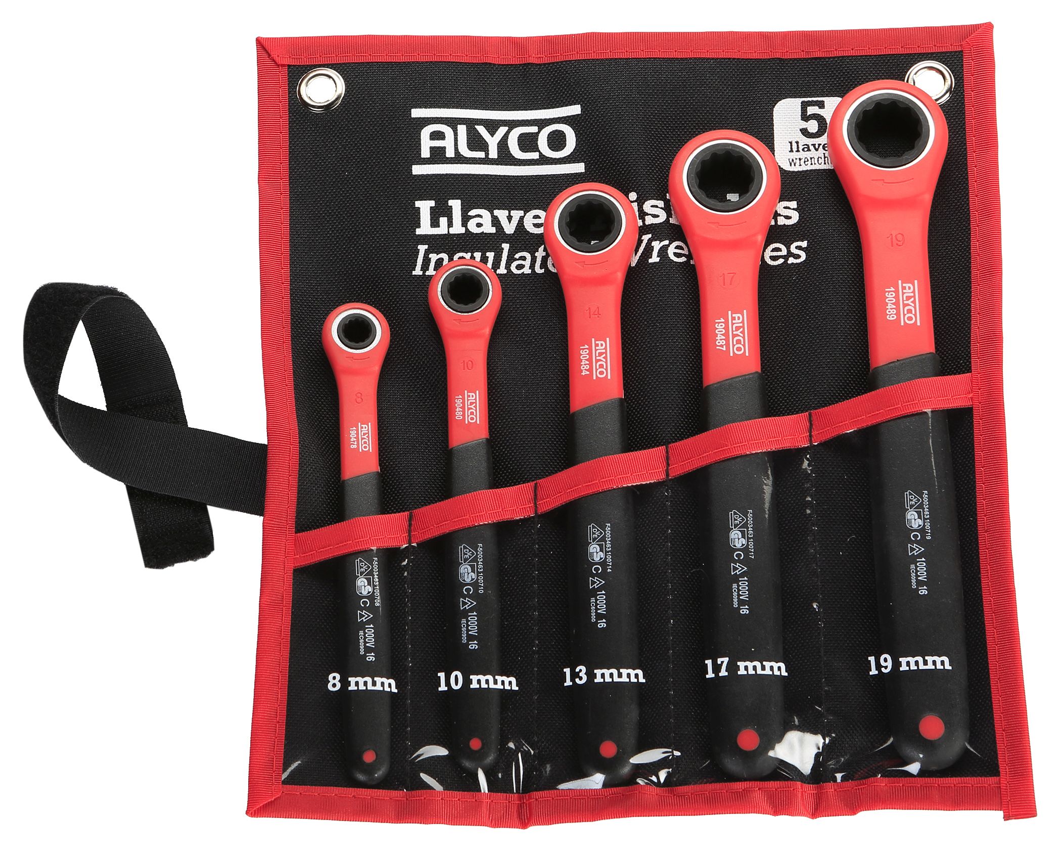 Juego De Llave De Carraca Aisladas VDE, Bolsa De Nylon ALYCO, Productos