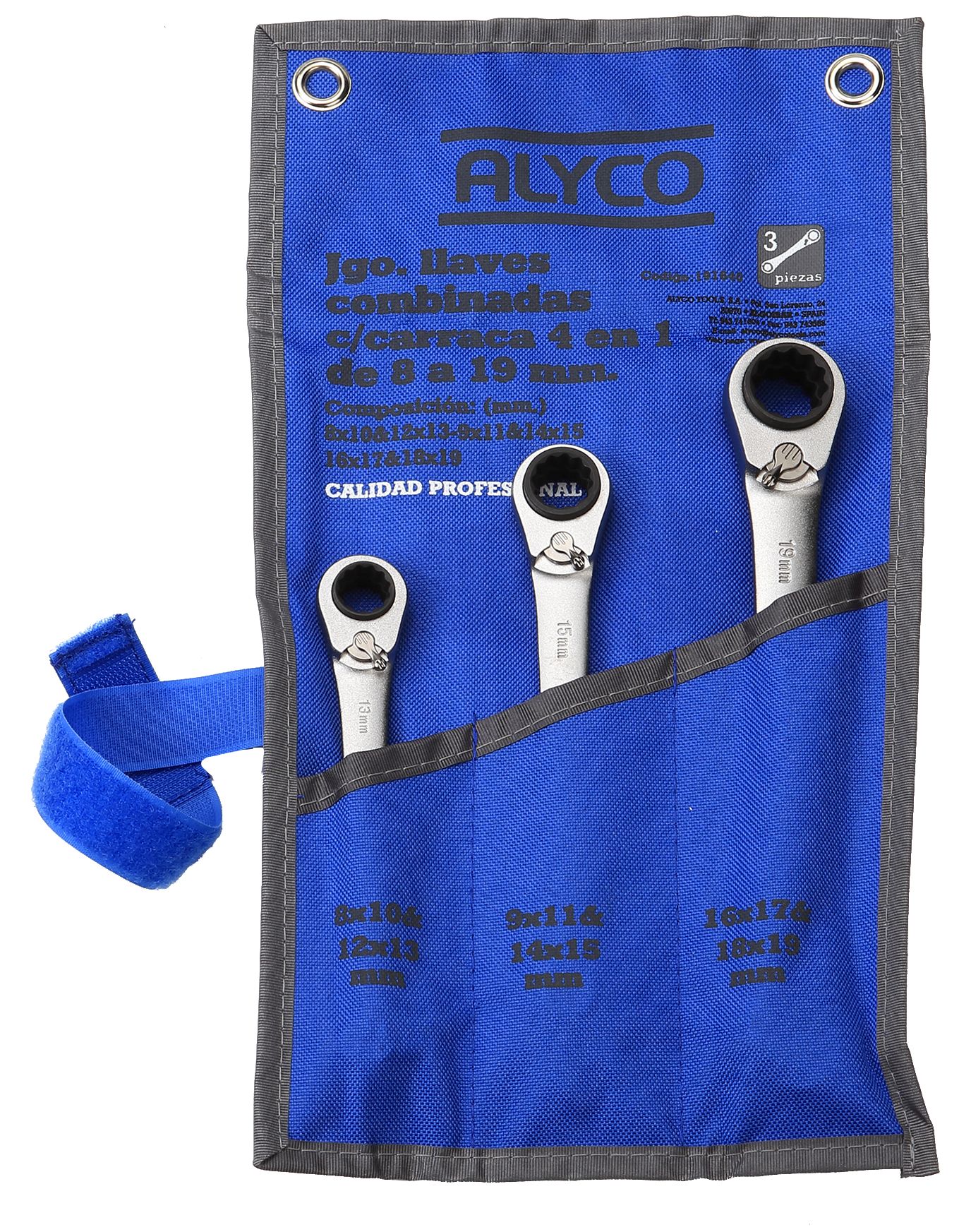 Juego De Llaves Con Carraca 4 En 1, Bolsa De Nylon ALYCO, Productos