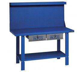 Mesa De Trabajo Metálica Con Dos Cajones ALYCO