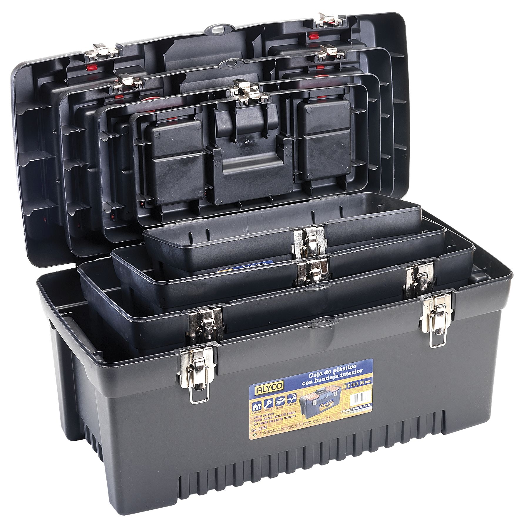 De 4 Cajas Plástico Con Bandeja Interior ALYCO | Productos Alyco Tools