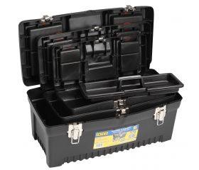 Conjunto De 3 Cajas De Plástico Con Bandeja Interior ALYCO