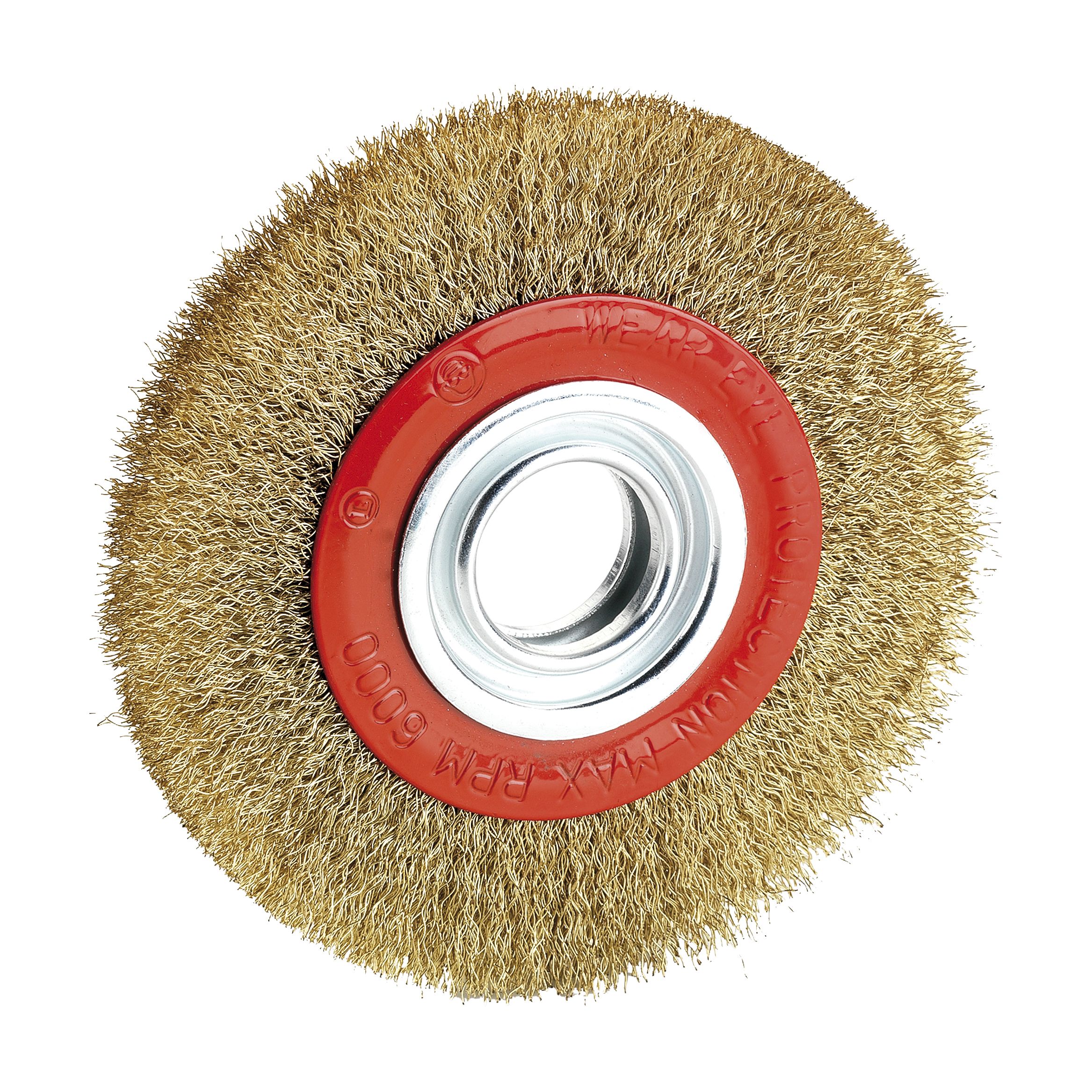 Brosse conique pour meuleuse fil acier ondulé 0,30 mm D. 125 mm M14 pour  métal - Décapage dur - 540.125 - Leman