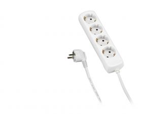 Base Múltiple 3, 4, 5 o 6 Enchufes Con Cable 3X1,5 1,4 Metros ALYCO